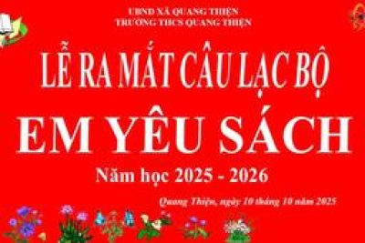 LỄ RA MẮT CÂU LẠC BỘ EM YÊU SÁCH