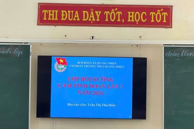 BỒI DƯỠNG CẢM TÌNH ĐOÀN ĐỢT 1 NĂM HỌC 2025 – 2026